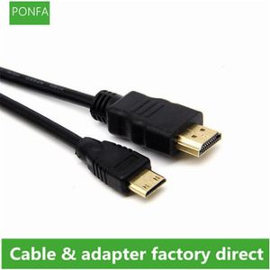 High Speed Mini Hdmi Naar Hdmi Kabel 1M 1.5M 2M 3M 5M Man Op Man 4K 3D 1080P Voor Tablet Camcorder MP4 Mini Hdmi Kabel