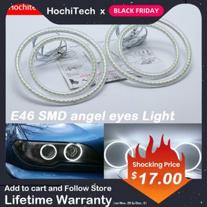 HochiTech voor BMW E46 convertible facelift met xenon Ultra bright SMD witte LED angel eyes 2600LM 12V halo ring kit dag licht