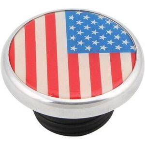 Motorfiets Stookolie Tank Caps Gas Geventileerde Vlag Cover Voor Harley Touring Road King Softial Dyna Fat Boy Cvo Sportster XL883 1200