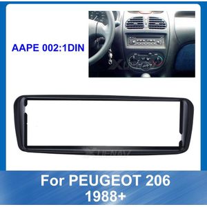 Autoradio Fascia Voor Peugeot 206 1998 + Installeren Dash Bezel Trim Kit Inbouwen Frame Dashboard Dvd Surround Panel Trim adapter