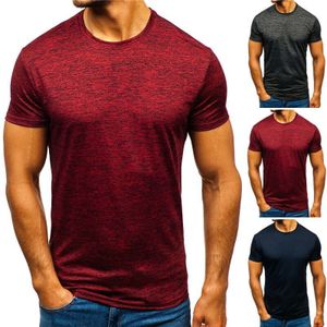 Kleding Mode T-shirt Mannen Katoen Ademend Heren Korte Mouw Fitness T-shirt Sportscholen Tee Tight Casual Zomer Top