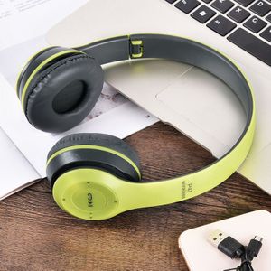Inklapbare Draadloze Bluetooth Hoofdtelefoon Headset Met Microfoon Blutooth Oortelefoon Draadloze Stereo 9D Schokkend Geluid