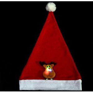 Selling 5PCS kerstmuts Kerstman decoratie cap Kind volwassen Kerstavond hoofdtooi Vilt sneeuwpop rendier LED licht