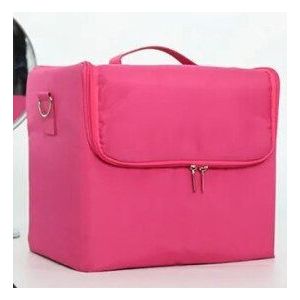 Grote Capaciteit Vrouwen Cosmetics Bag Make Case Multi-layer Manicure Kappers Koffer Reizen Tool Organizer