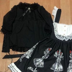 Gothic Lolita Meisjes Jurk Dark Angel Serie Lolita Jsk Jurk Door Soufflesong Kawaii Jurken AFC533