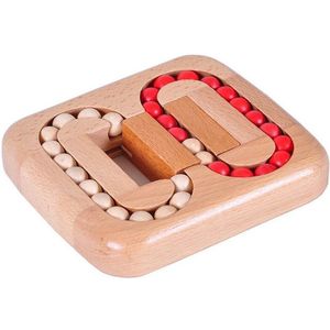 Houten Bal Doolhof Puzzel Lock Burr Puzzels Brain Teaser Iq Ligence Speelgoed Voor Kinderen Leeftijd 6-10