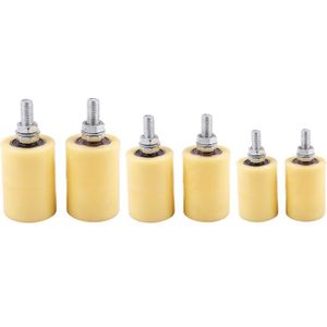 2 Stuks Platte Stalen Rollager Gids Wiel 6201 M12 Schuifdeur Elektrische Deur Schroef