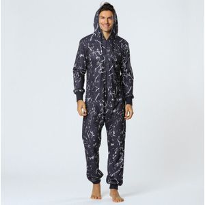 Herfst Winter Onesie Mannen Dikker Rits Mannen Ondergoed Siamese Pyjama Unisex Een stuk hoodie Home kleding X9123