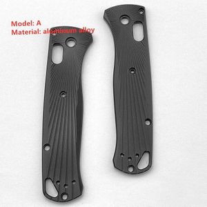 1 Paar Aluminium Antislip Diy Handvat Weegschalen Patches Voor Benchmade Bugout 535 Vervanging Reparatie Gereedschap Onderdelen