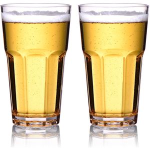 Transparant Bier Mok Tritan Plastic Drinken Glas Whisky Glas Bar Wijn Bril 4Pcs