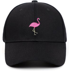 Flamingo Geborduurde Baseball Cap Katoen Vader Hoed Mannen Vrouwen Volwassen Verstelbare Golf Hoed Zon Snapback Cap