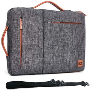 Multi-Gebruik Band Laptop Sleeve Tas Met 2 Handvat Voor 10 ""13"" 14 ""15.6"" 17 ""Inch Laptop Shockproof Computer Notebook Tas, grijs