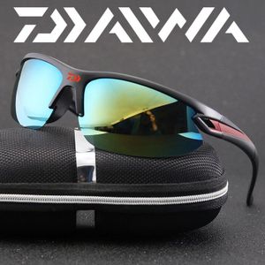 Daiwa Driving Polaroid Sun Glasses Aluminum Frame Sports Fishing Sunglasses Men Polarized Driver Retro UV400 Anti-glare Goggles