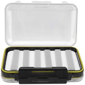 Vliegende Vissen Zak Hengel Case Vliegvissen Box Abs Two‑sided Transparante Lokt Storage Case Vistuig Accessoires