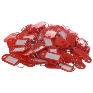 100Pcs Kleur Willekeurige Sleutelhanger Tags