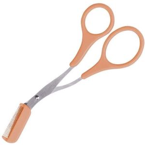 Wenkbrauw Trimmer Schaar Met Kam Facial Wimper Ontharing Razor Grooming Clips Vormgeven Scheerapparaat Cosmetische Make-Up Accessoires