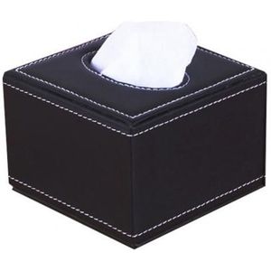 Kunstleer Vierkante Papier Houder Tissue Dispenser Opbergdoos Auto Home Decor