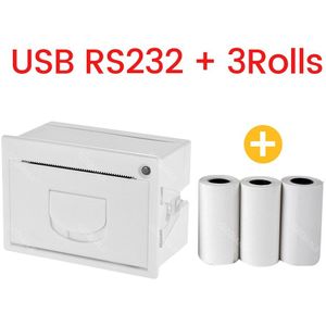 QR204 Mini Ingebed Printer Thermische Esc Pos Ontvangst Parallel Panel Printer Usb Ttl RS232 Kiosk Printer Barcode Arduino 2 Inch