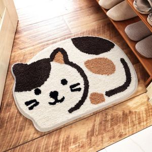 Kat Styling Thuis Cartoon Deur Tapijt Badkamer Absorberende Mat Deur Kinderkamer decoratie mat 45*65cm