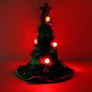 Kerstboom Hoed Lichtgevende Santa Hoed Voor Kerst Kostuums Voor Volwassenen En Kinderen