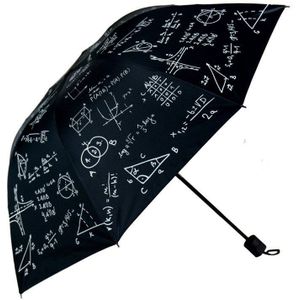 Novel Wiskundige Formule Paraplu Mannen Folding Regen Paraplu Middelbare School Student Reizen Paraplu Vrouwen Zonnige Parasol