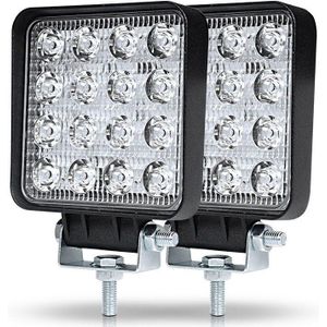 4 Inch 42W 48W Led Verlichting Offroad Auto 4WD Trekker Boot Trailer 4X4 Atv suv 12 24V Spot Flood 4.2 ''Led Rijden Licht