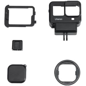 Ulanzi G8-9 Plastic Vlog Case Voor Gopro 8 Cold Shoe Mount 52 Mm Filter Adapter Ring Batterij Mic Adapter Voor gopro 8 Vlog