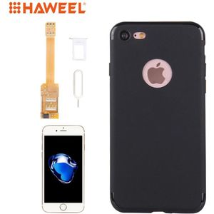 Haweel Kumishi Voor Iphone 7/X In 1 Dual Sim Card Adapter + Tpu Case Cover Met Lade/Pin