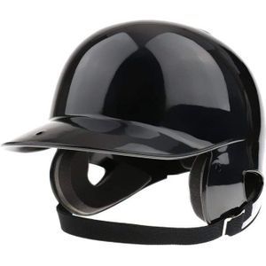 Bmdt-Beslag Helm Softbal Honkbal Helm Dubbele Flap-Zwart