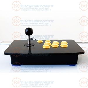 Acryl Nul Vertraging Arcade Fighting Stick Usb Bedrade Computer Gaming Joystick Game Rocker Controller Met 8 Knoppen Voor Pc Desktop
