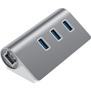 USB3.0 Hub 3-Poort Usb + Gigabit Ethernet Port 5Gbps Hub Docking Station Voor Desktop Computers En Laptops