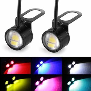 2 stuks DC 12 V 5 W Eagle Eye LED 20mm Hawkeye Reverse Backup Drl Dagrijverlichting signaal Lamp Mistlampen voor Motorfiets Auto