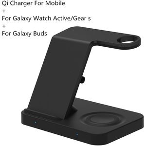 15W Draadloze Oplader 5 In 1 Qi Snel Opladen Dock Station Voor Samsung Galaxy Horloge Gear Knoppen Voor Iphone apple Iwatch Airpods Pro
