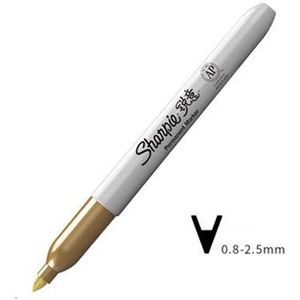 3Pcs Sharpie Metallic Mark Pen Anti-Fading Olie Markering Pen 1962526 Goud, zilver En Koper Non-Fading Express Pen