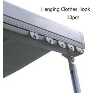 10x Universial Opknoping Kleding Haak Grijs Voor Caravan Luifel Hanger Haak Voor Rv Awings Camper Awing