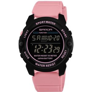 Sanda Fashionble Horloge Luxe Mannen Horloges Multifunctionele Digitale Waterdichte Elektronische Horloges Casual Outdoor Mannen Polshorloge
