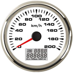 120 Km/h, 200 Km/h Gps Snelheidsmeter Gauge Boot Auto Motor Met 7 Kleur Terug Licht Waterdichte Digitale Snelheidsmeter 9 ~ 32V