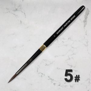 1Pc Eekhoorn Haar Kwast Draagbare Art Schilderij Borstels Artistieke Aquarel Borstel Voor Olie Tekening Art Supplies