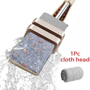 Gratis Hand Wassen Vloer Mop Lui Dubbele-Vegen Vlakmop Rag Voor Microfiber Pad Schoonmaken Keuken Thuis Mop 360 roterende Magic Mop