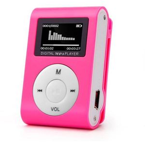 5 Kleuren Hifi Mini Usb Clip MP3 Speler Lcd-scherm Ondersteuning 32Gb Micro Sd Tf Card Cardslick Stijlvolle sport Compact In Voorraad