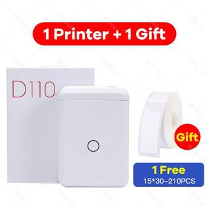 Niimbot Label Printer D110 Mini Draagbare Pocket Geen Inkt Label Maker Voor Mobiele Telefoon Home Office Gebruik Print Met Naam