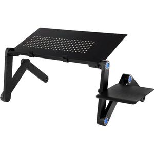 Verstelbare Aluminium Laptop Bureau Ergonomische Draagbare Tv Bed Lapdesk Lade Pc Tafel Stand Notebook Tafel Desk Stand Met Muis