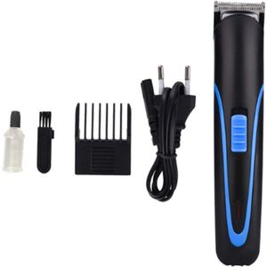 Elektrische Tondeuse Tondeuse Oplaadbare Facial Scheerapparaat Draadloze Kapsel Mannen Baard Trimmer Eu Plug (Blauw)