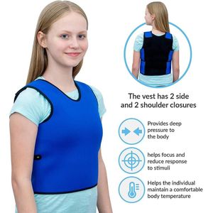 Zintuiglijke Compressie Vest Gewogen Vest Lage Druk Comfort Tegen Voor Kids Teens Autisme Hyperactiviteit Stemming Verwerking Stoornis