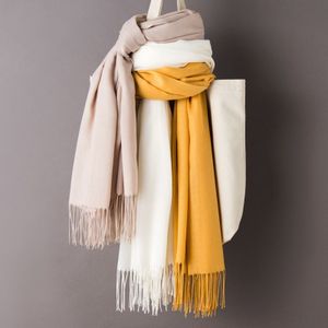 Winter Vrouwen Sjaal Dunne Sjaals En Wraps Lady Lange Solid Hijab Stola Kasjmier Pashmina Kasjmier Sjaal Herfst Hoofd Sjaals