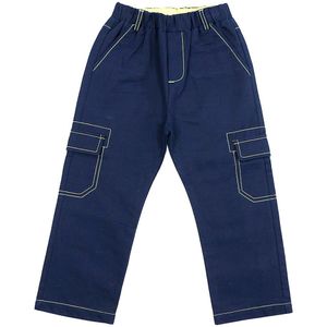 Kinderen Jeans Blauw Denim Broek Casual Broek Kinderen Rechte Jeans Zakken Elastische Taille Tiener Broek 9 12Y 4P0522