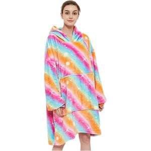 Oversized Hoodie Sweatshirt Wearable Dekens Hooded Trui Aantrekken Casual Warme Pyjama Huishoudelijke Warme Kleding Dekens