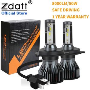 Zdatt H7 Led Auto Lamp H11 9005 9006 H4 Auto Licht Koplamp 8000Lm H8 H9 Hb3 Hb4 Led Mistlampen turbo Csp Auto Koplampen