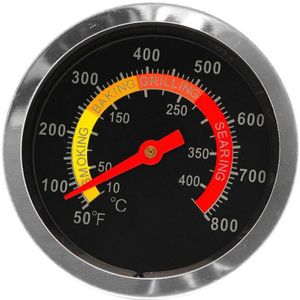 1Pc Rvs Barbecue Bbq Roker Grill Thermometer Temperatuurmeter 50-400 Graden Celsius Oven Thermometer