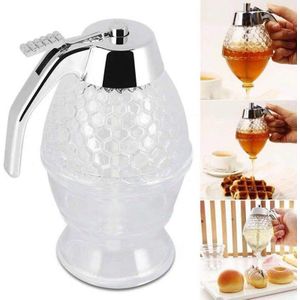 Sap Siroop Cup Bee Drip Dispenser Ketel Keuken Accessoires Honing Jar Container Opslag Pot Stand Houder Squeeze Fles